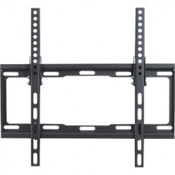 TV-Wall Mount for 26-52- - PureMounts -BT400-, Tilted, up to 35kg, Tilt: 0/ -14°,  25mm wall distance, max.VESA 400x400, Steel black